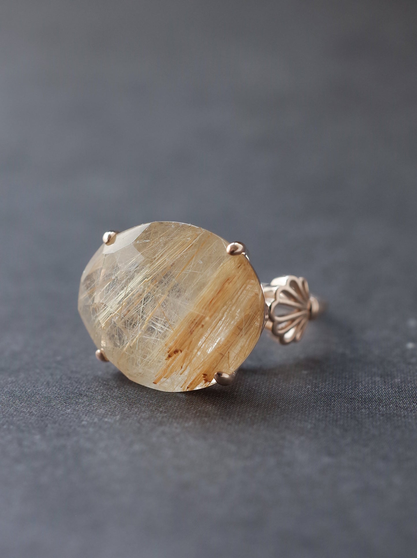 Rutilated Quartz Ring cut by CANNA - s2