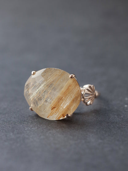 Rutilated Quartz Ring cut by CANNA - s2