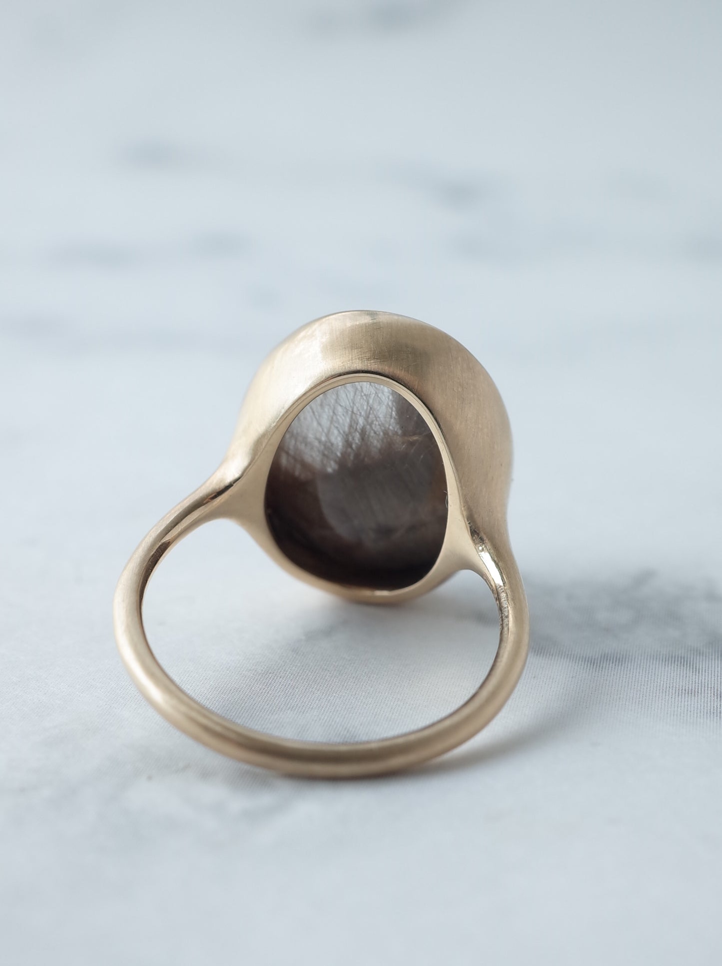 Brown Rutilated Quartz Ring