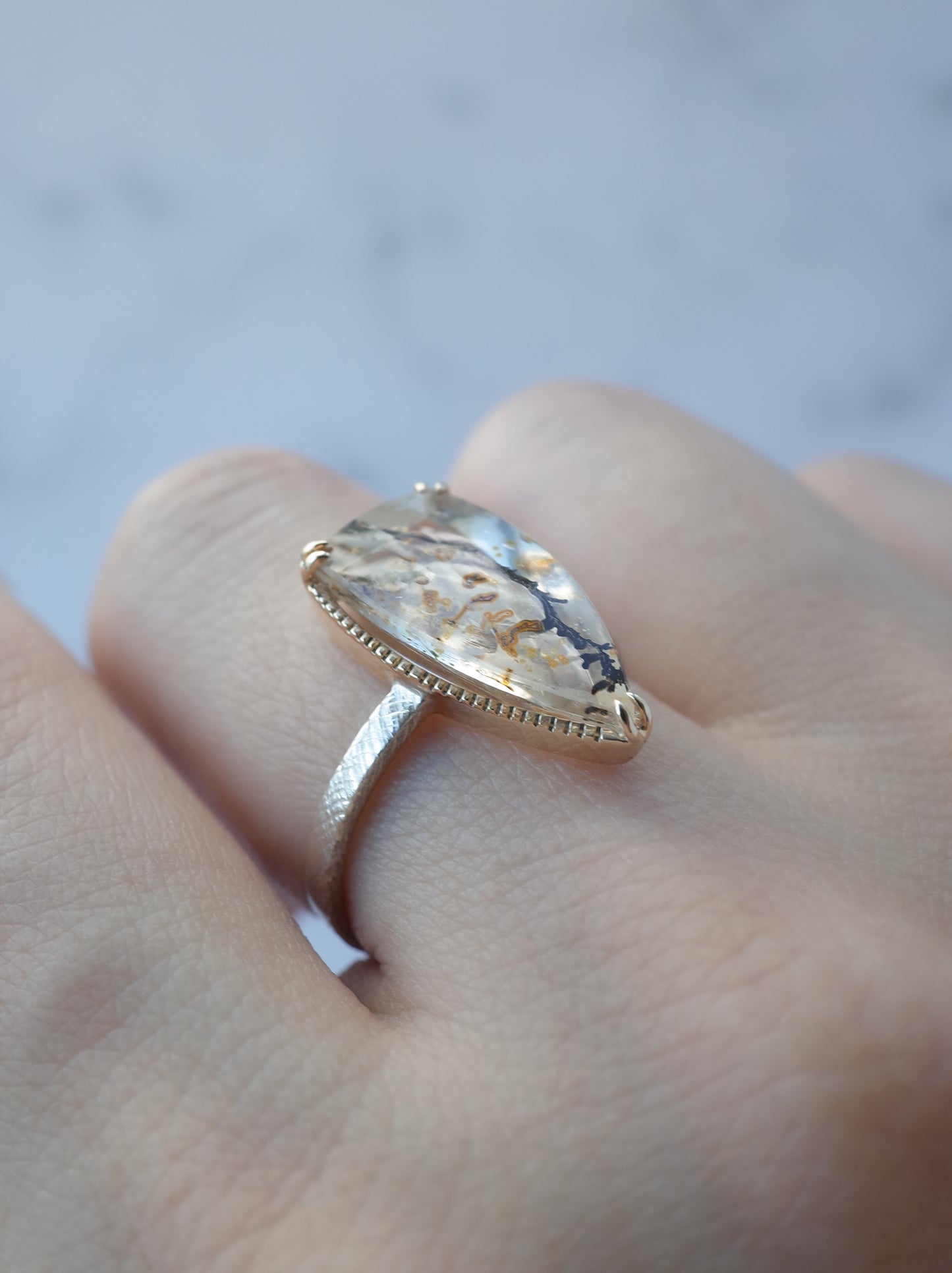 Dendritic  Quartz Ring - 1