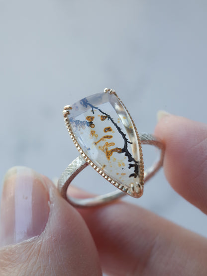 Dendritic  Quartz Ring - 1