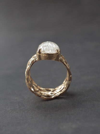 White Garden Quartz ARAN Ring -  3