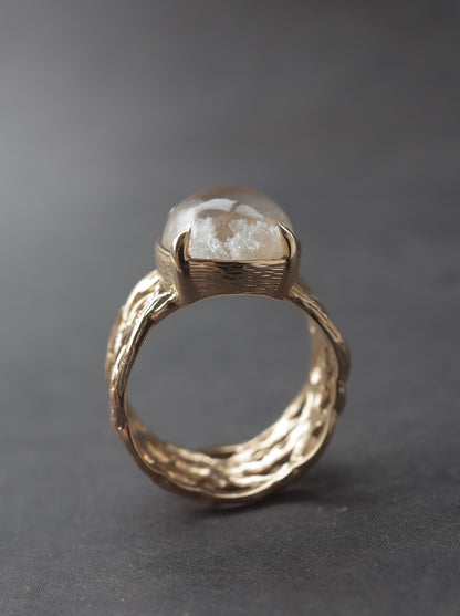 White Garden Quartz ARAN Ring -  2