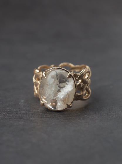 White Garden Quartz ARAN Ring -  2