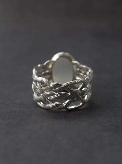 Cat's Eye Topaz ARAN Ring -  7