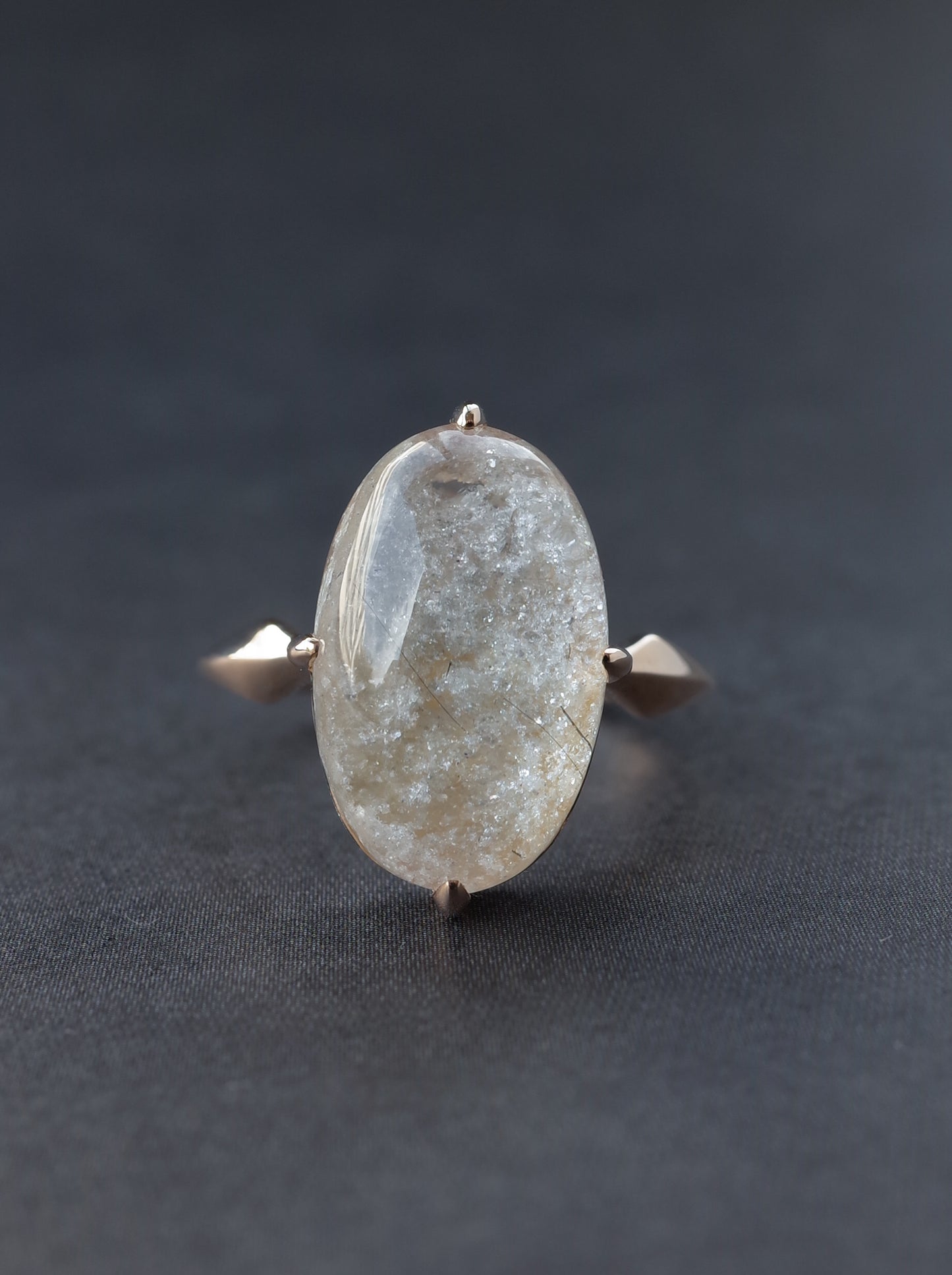 White Garden Quartz Ring - 6