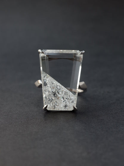 Crash Quartz Ring   / cut by CANNA
