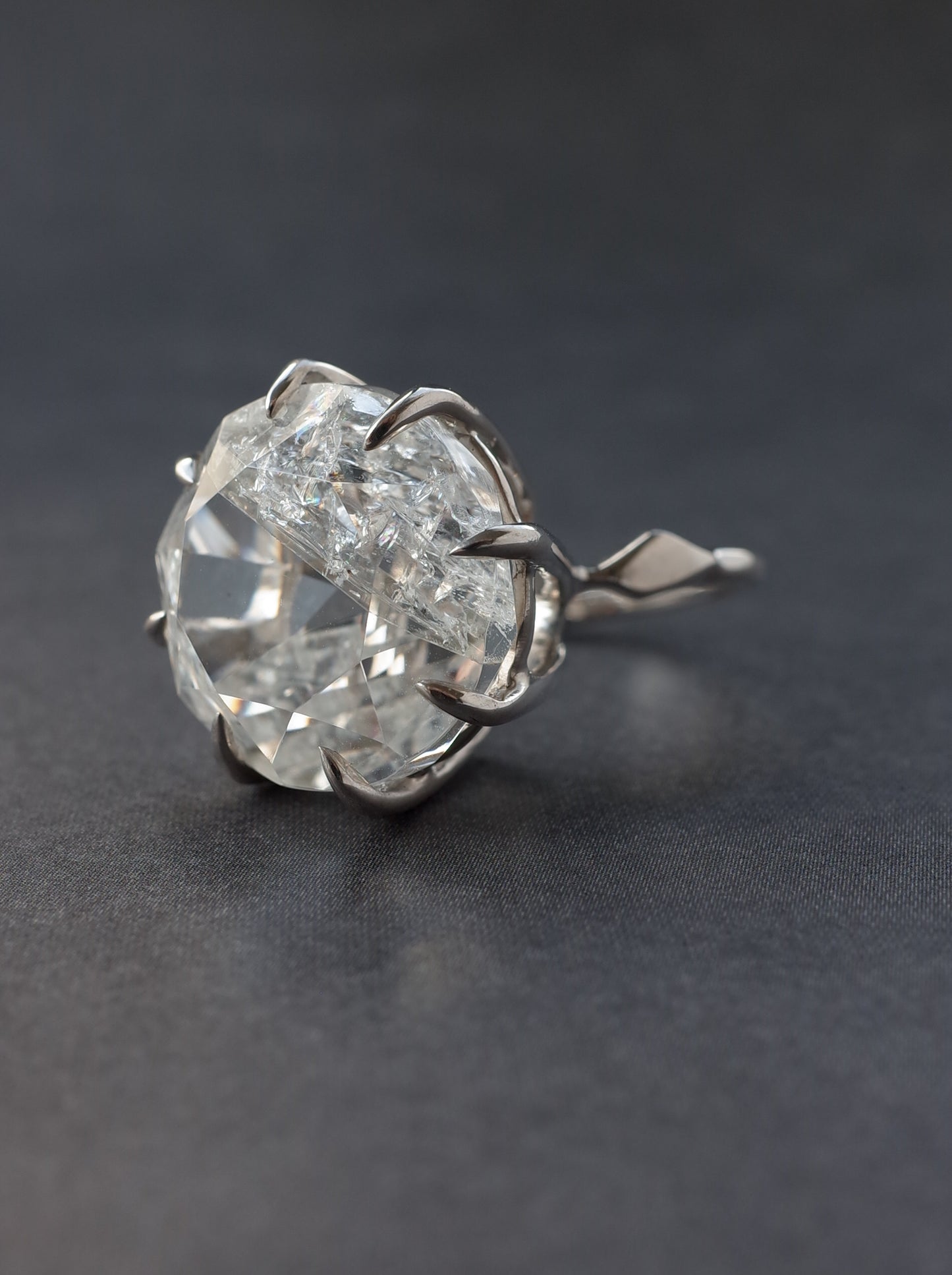 Crash Quartz Ring   / cut by CANNA - 2