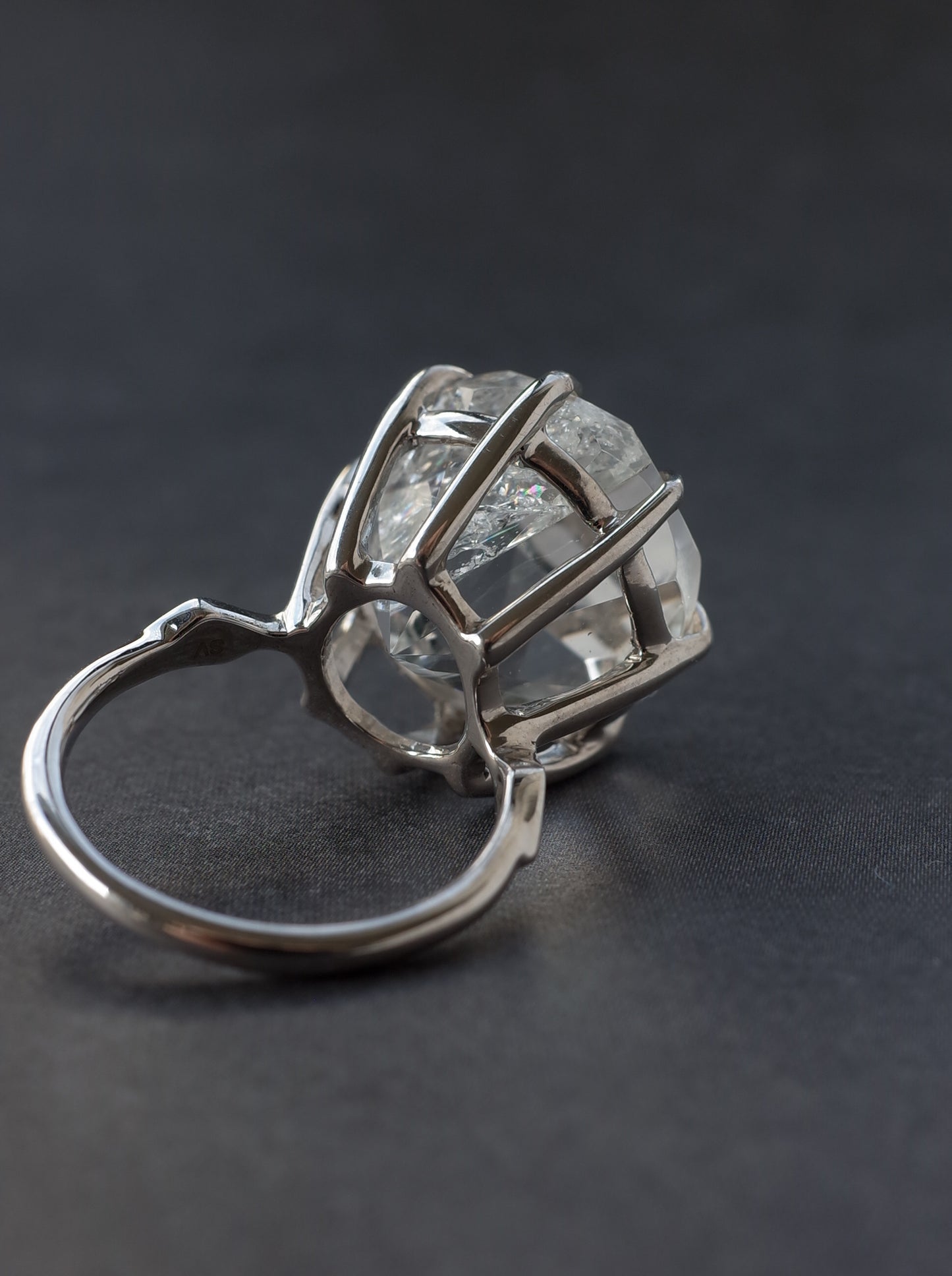 Crash Quartz Ring   / cut by CANNA - 2