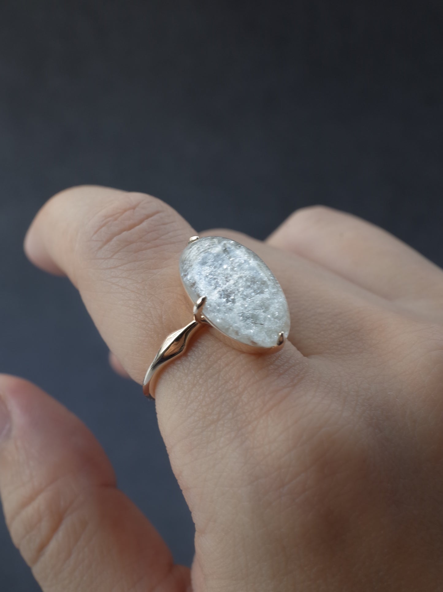 White Garden Quartz Ring - 6