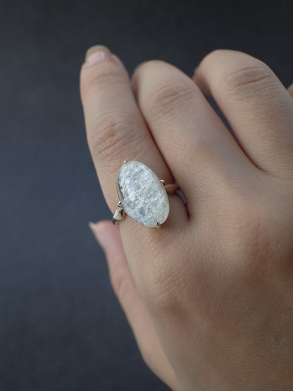 White Garden Quartz Ring - 6