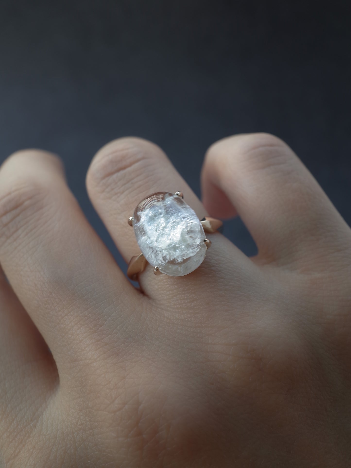 White Garden Quartz Ring - 7