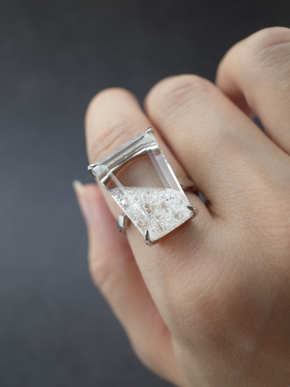 Crash Quartz Ring   / cut by CANNA