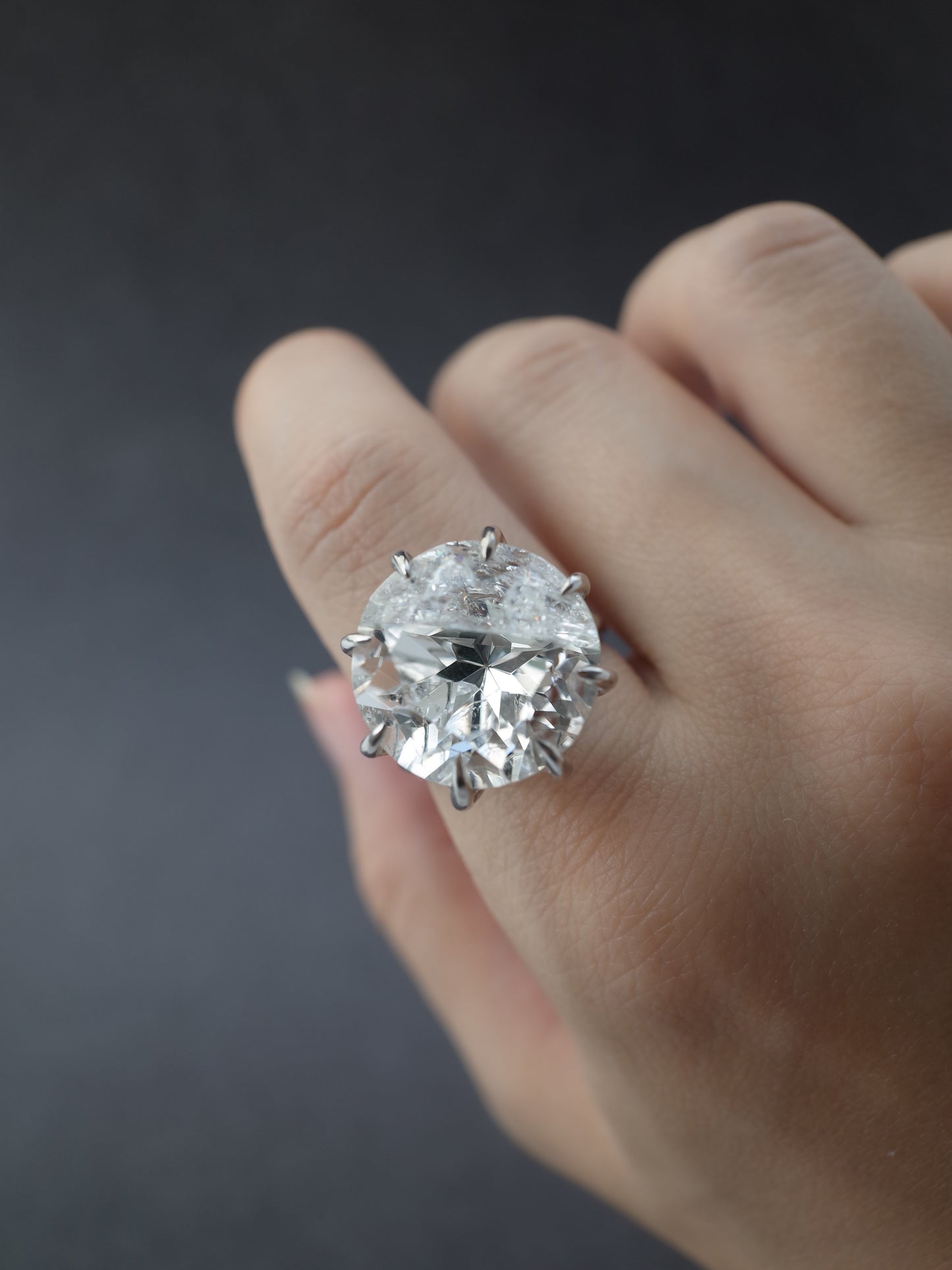 Crash Quartz Ring   / cut by CANNA - 2