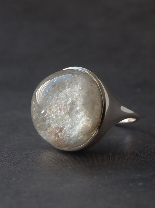 White Garden Quartz Ring  - 14
