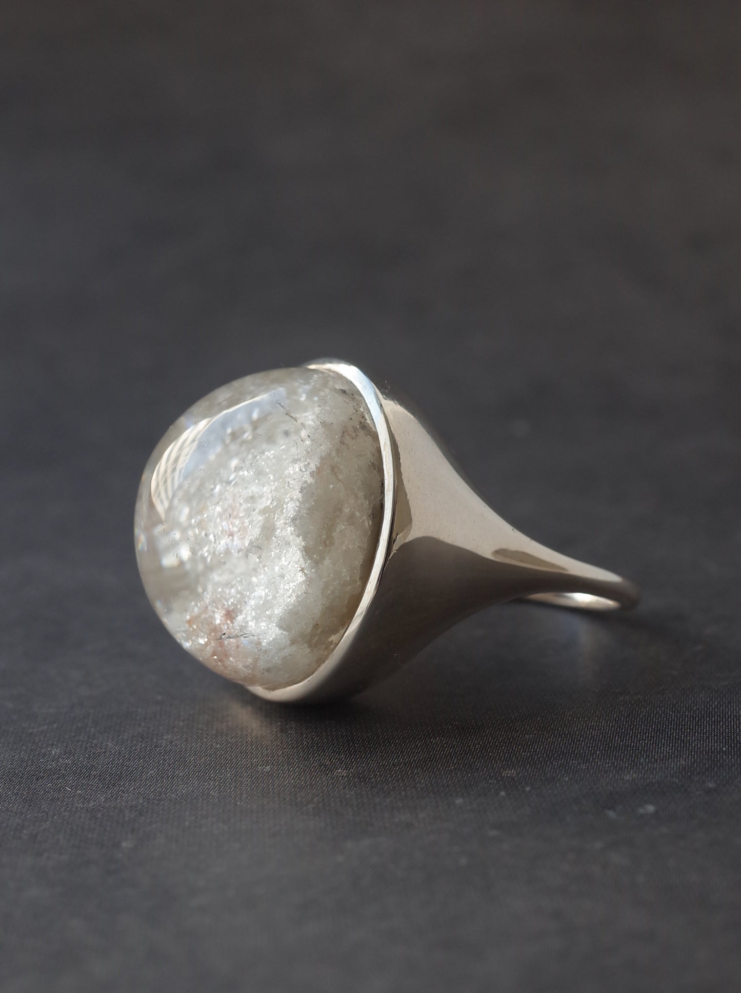 White Garden Quartz Ring  - 14