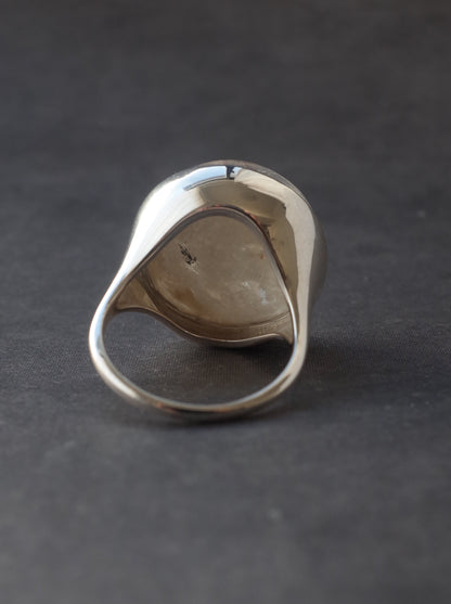 White Garden Quartz Ring  - 14