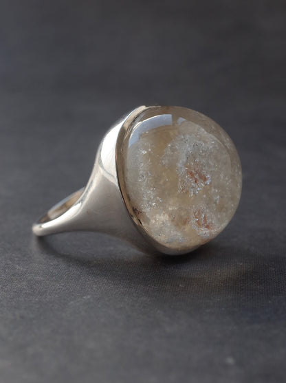 White Garden Quartz Ring  - 14