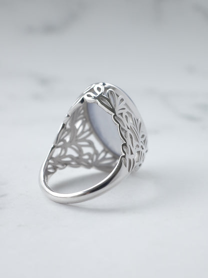 AGAPANTHUS Blue Calcedony Ring