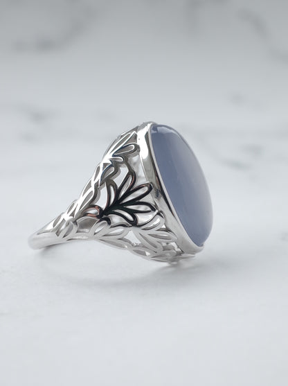 AGAPANTHUS Blue Calcedony Ring
