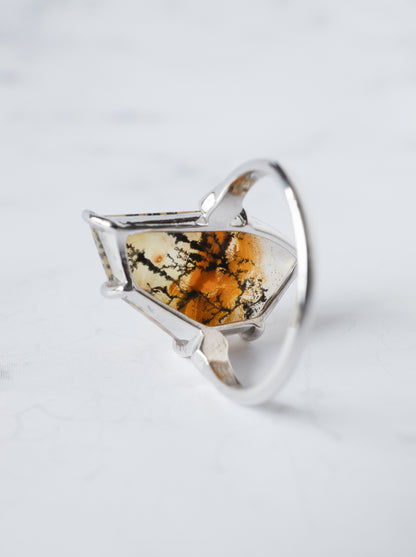 Dendritic Quartz Ring  / cut by CANNA -d3