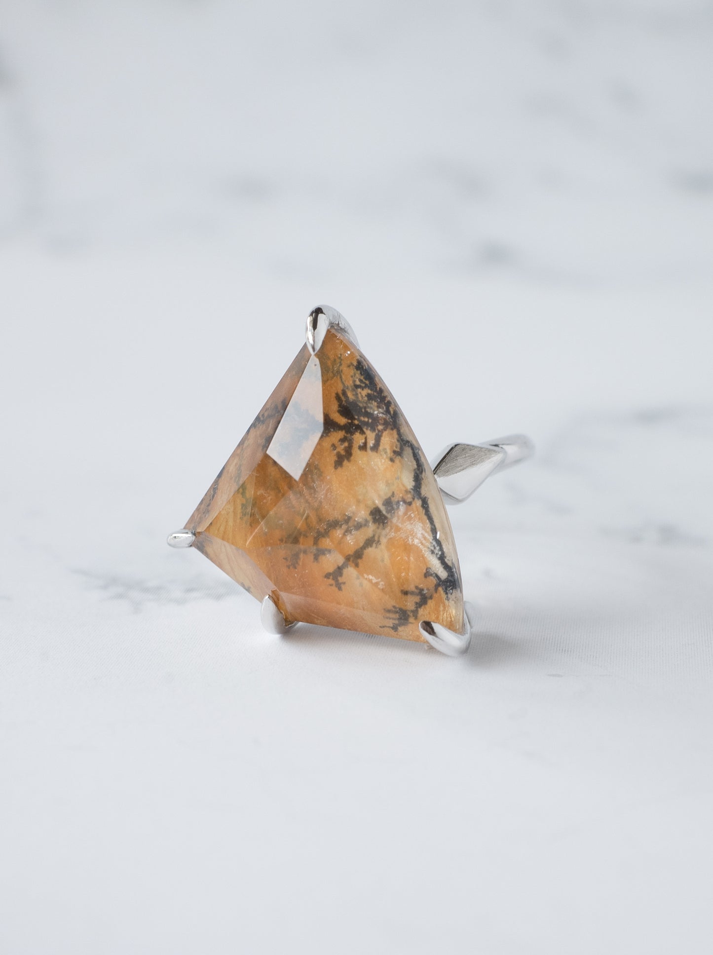 Dendritic Quartz Ring  / cut by CANNA -d2