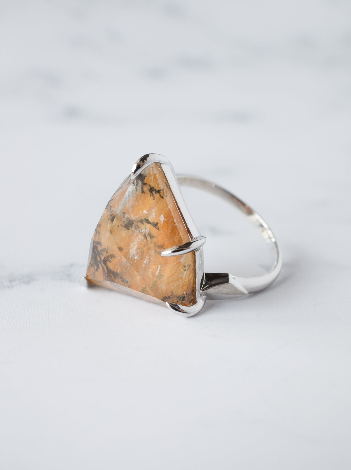 Dendritic Quartz Ring  / cut by CANNA -d2