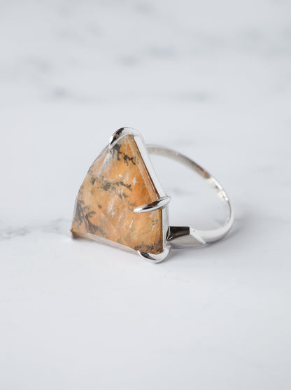 Dendritic Quartz Ring  / cut by CANNA -d2