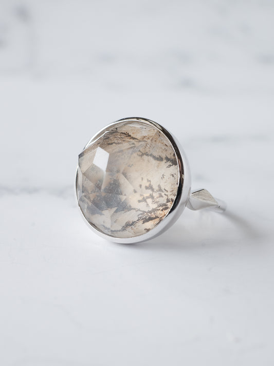 Dendritic Quartz Ring / cut by CANNA -d1