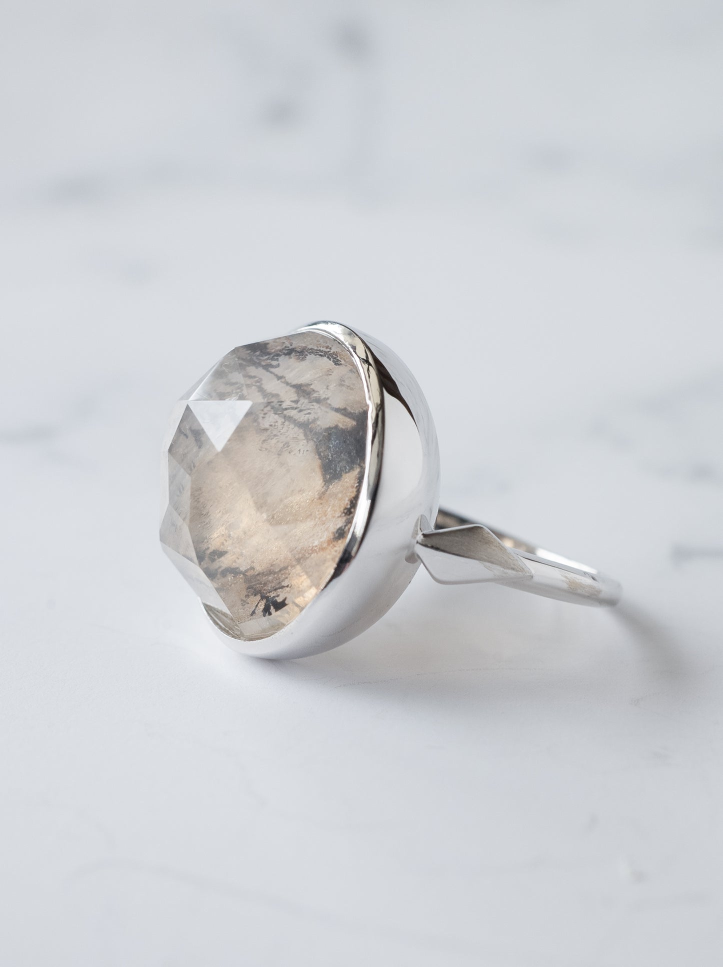 Dendritic Quartz Ring / cut by CANNA -d1