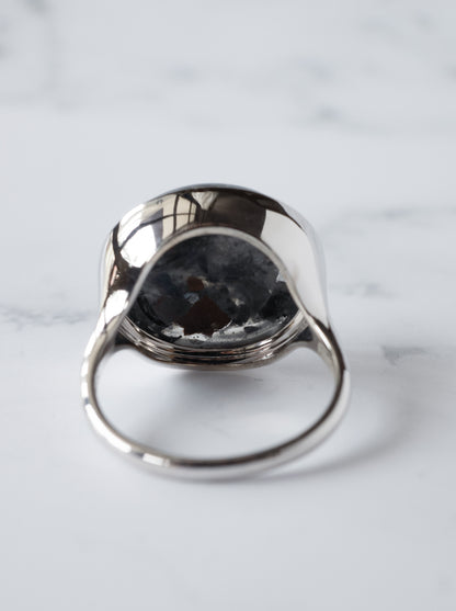 Hematite in Quartz Ring