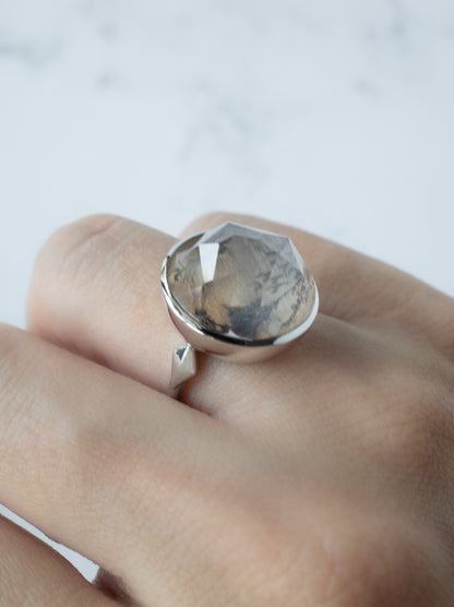 Dendritic Quartz Ring / cut by CANNA -d1
