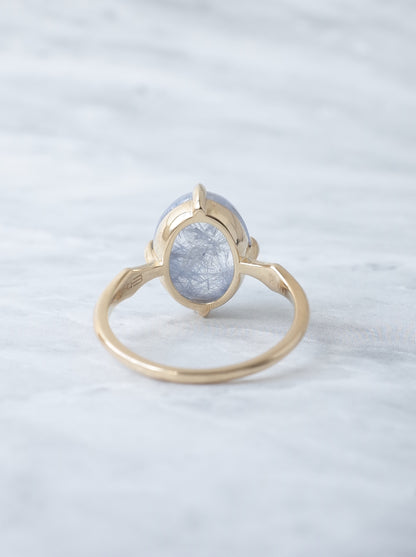 Dumorutierite in Quartz Ring - a3