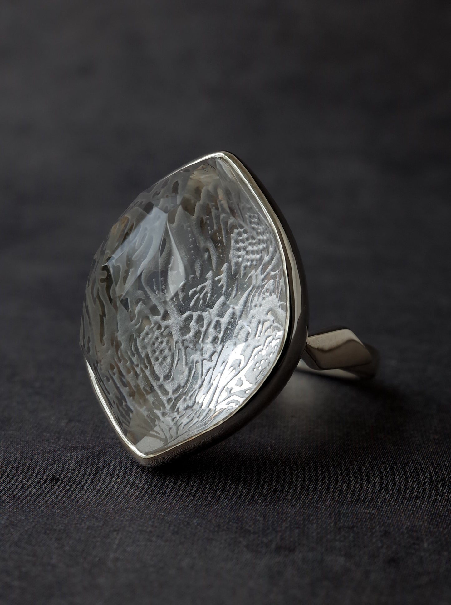 Rock Crystal Ring - 2  / cut by CANNA