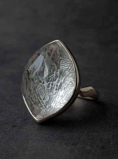 Rock Crystal Ring - 2  / cut by CANNA