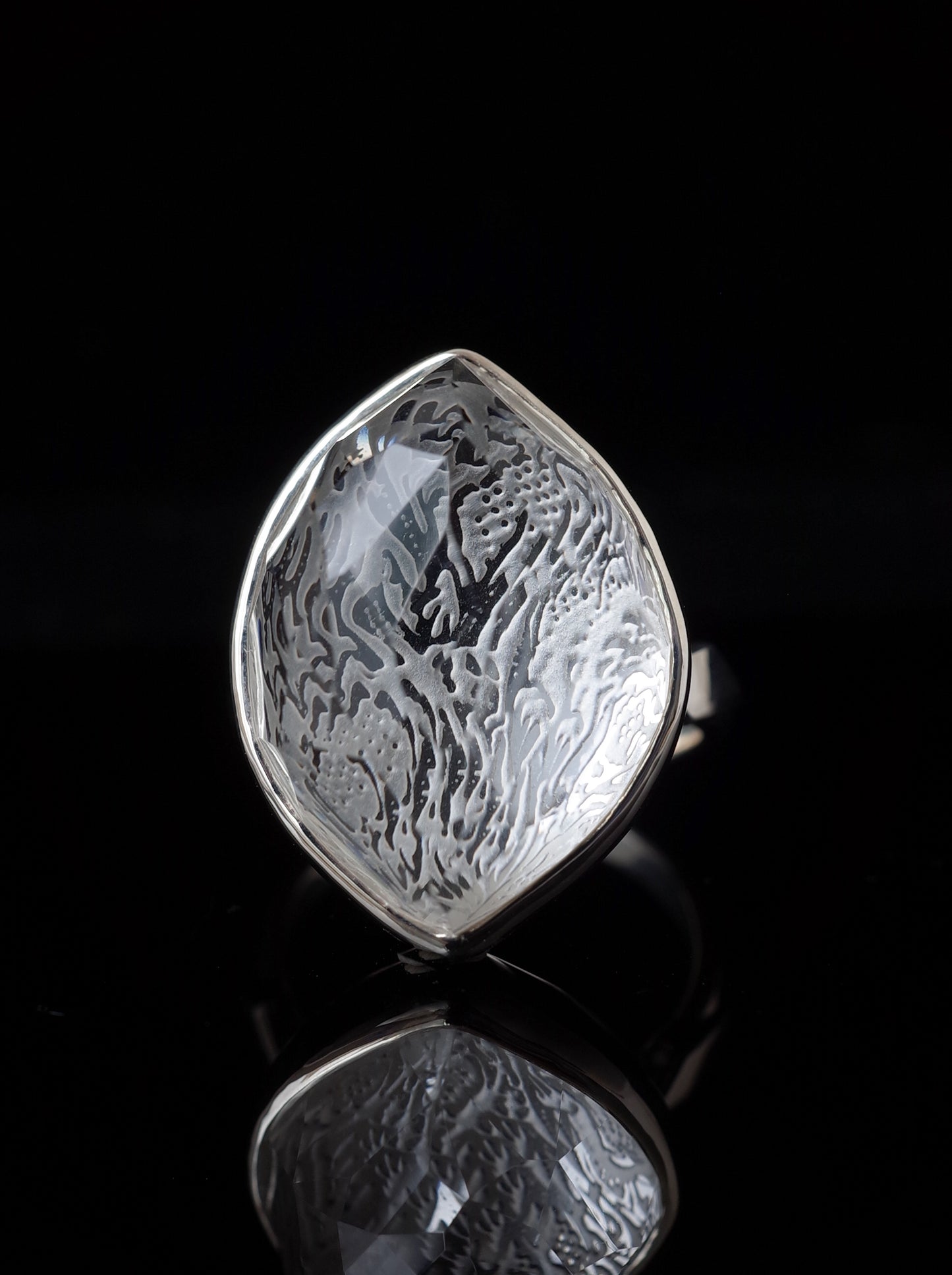 Rock Crystal Ring - 2  / cut by CANNA
