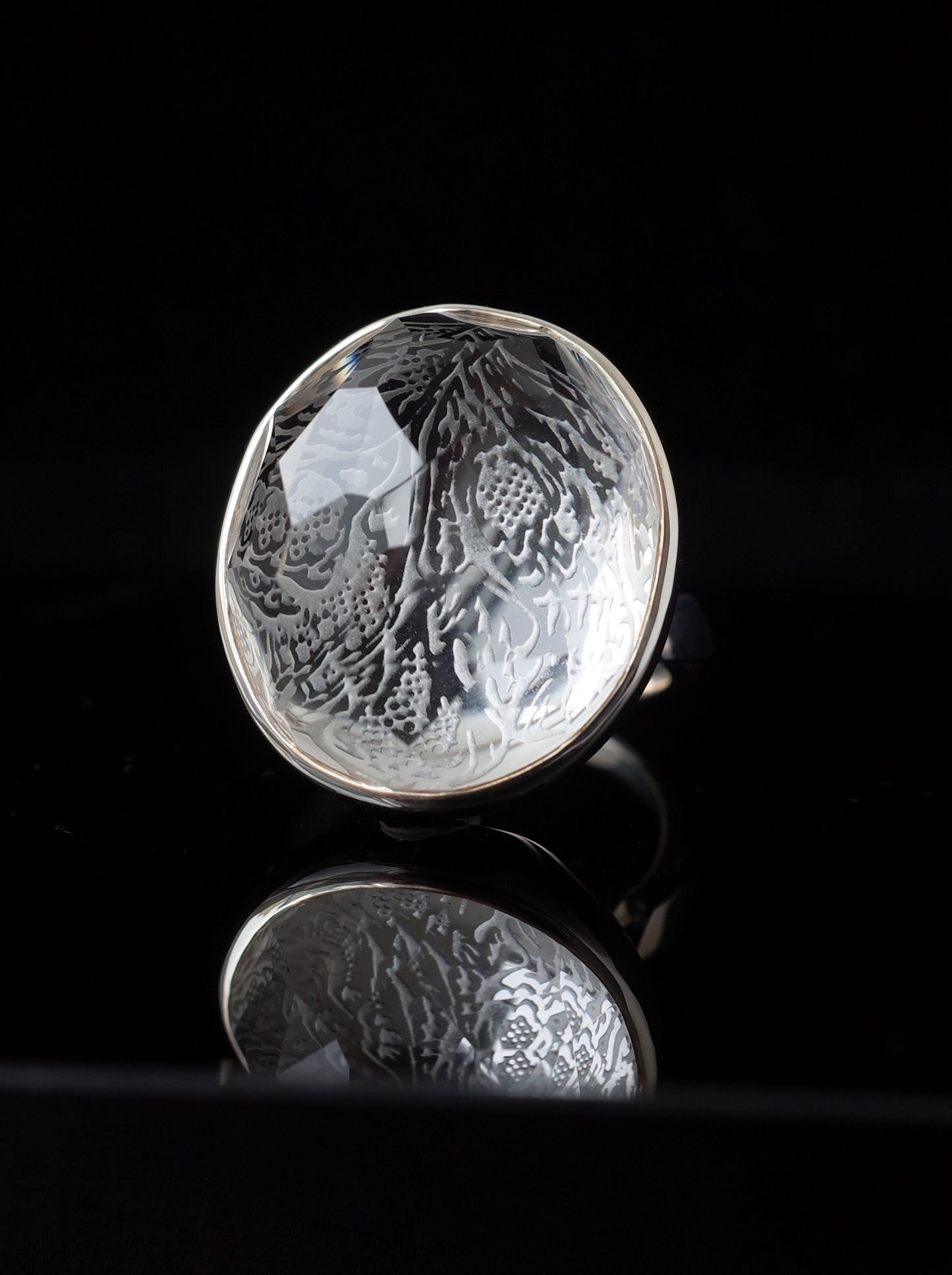 Rock Crystal Ring - 1  / cut by CANNA