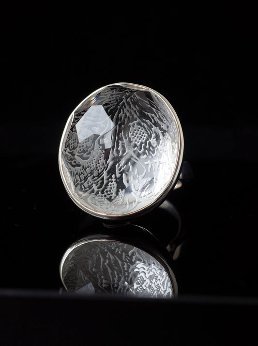 Rock Crystal Ring - 1  / cut by CANNA