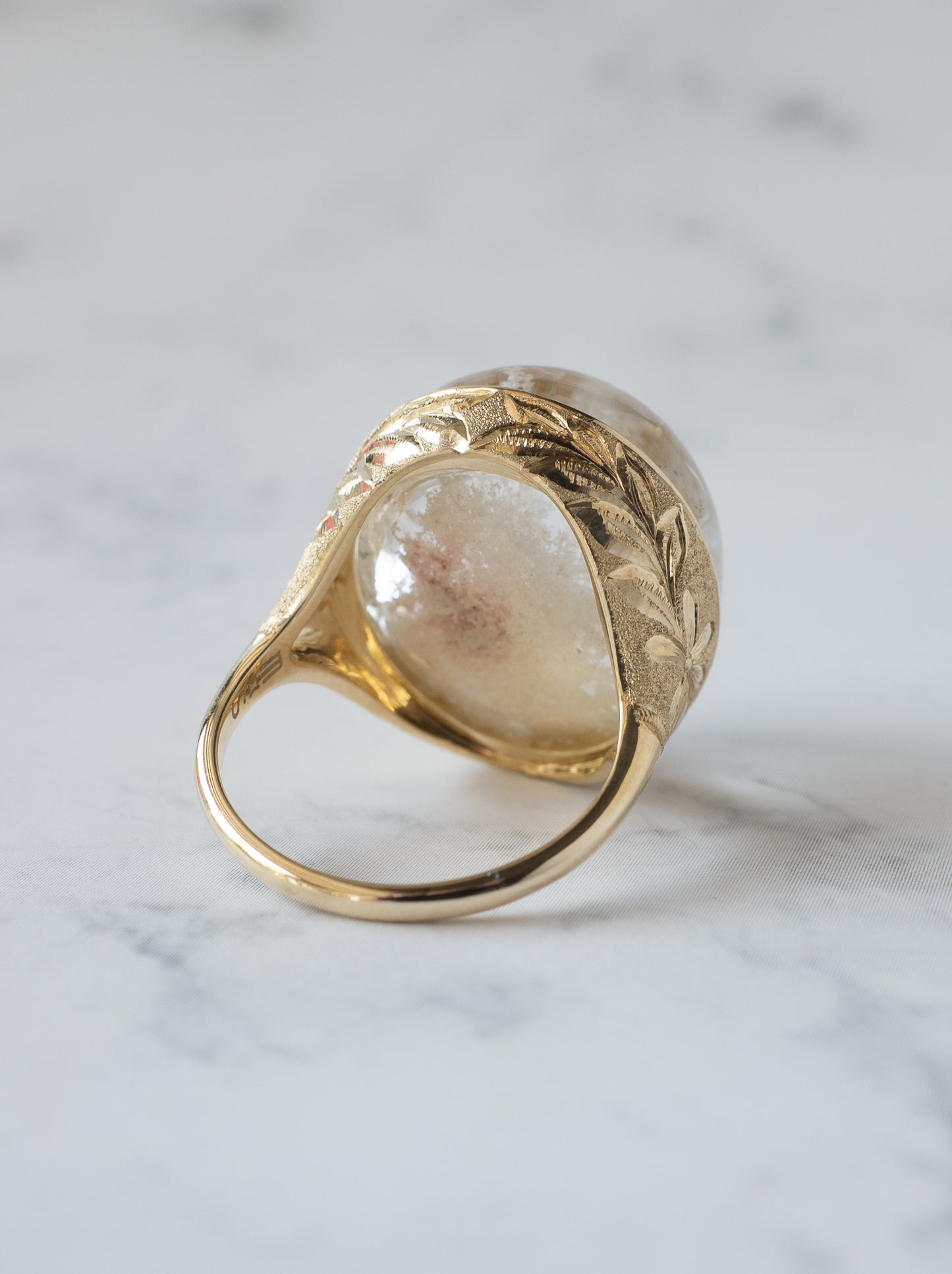 White Garden Quartz Hawaiian Ring