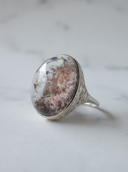 Cherry Blossom Garden Quartz Hawaiian Ring - 2