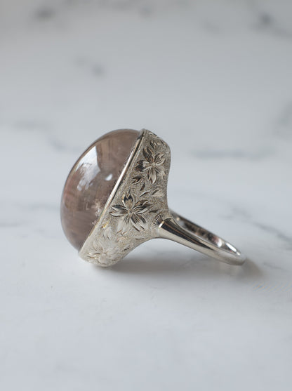 Cherry Blossom Garden Quartz Hawaiian Ring - 2