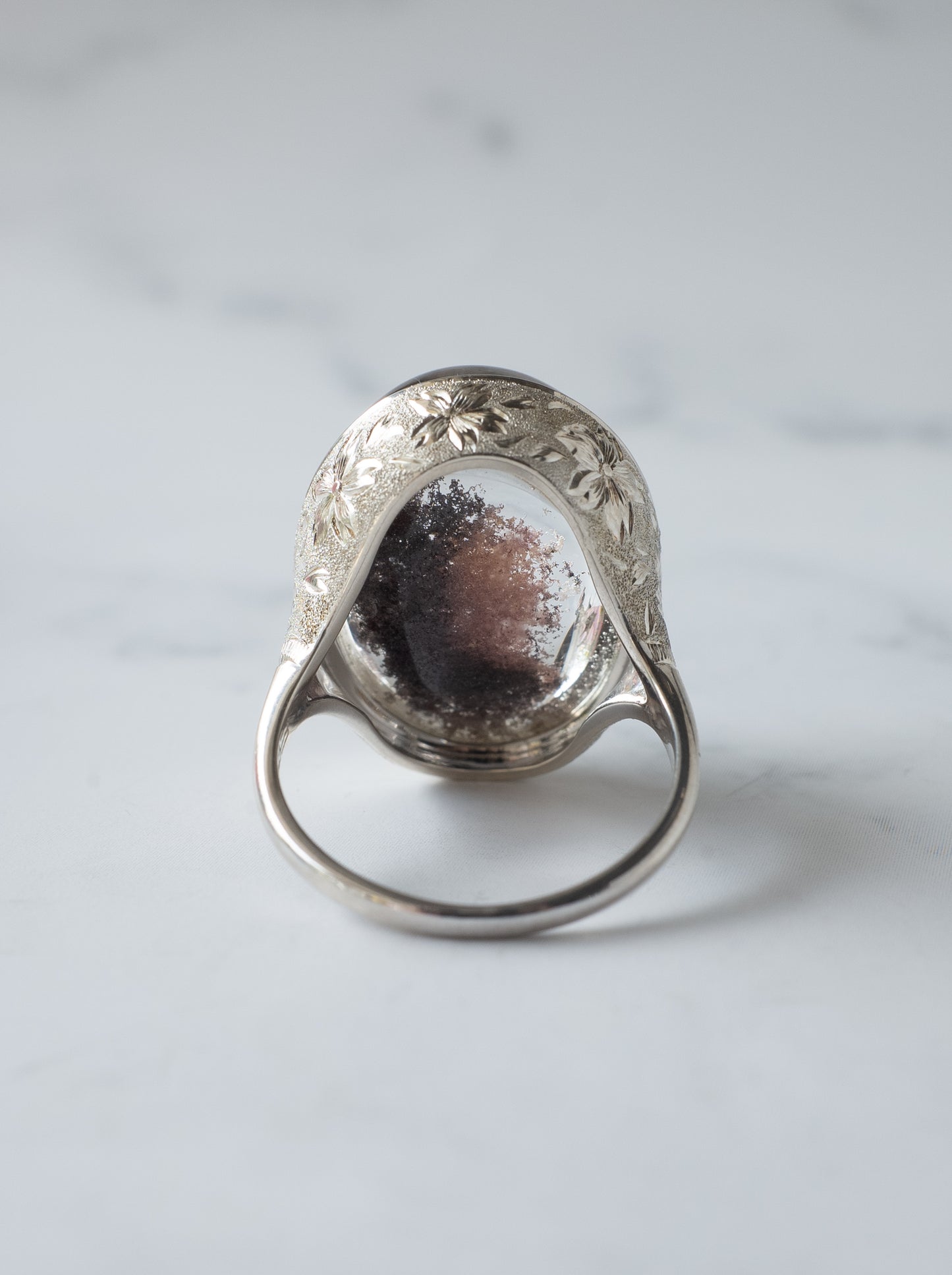 Cherry Blossom Garden Quartz Hawaiian Ring - 2