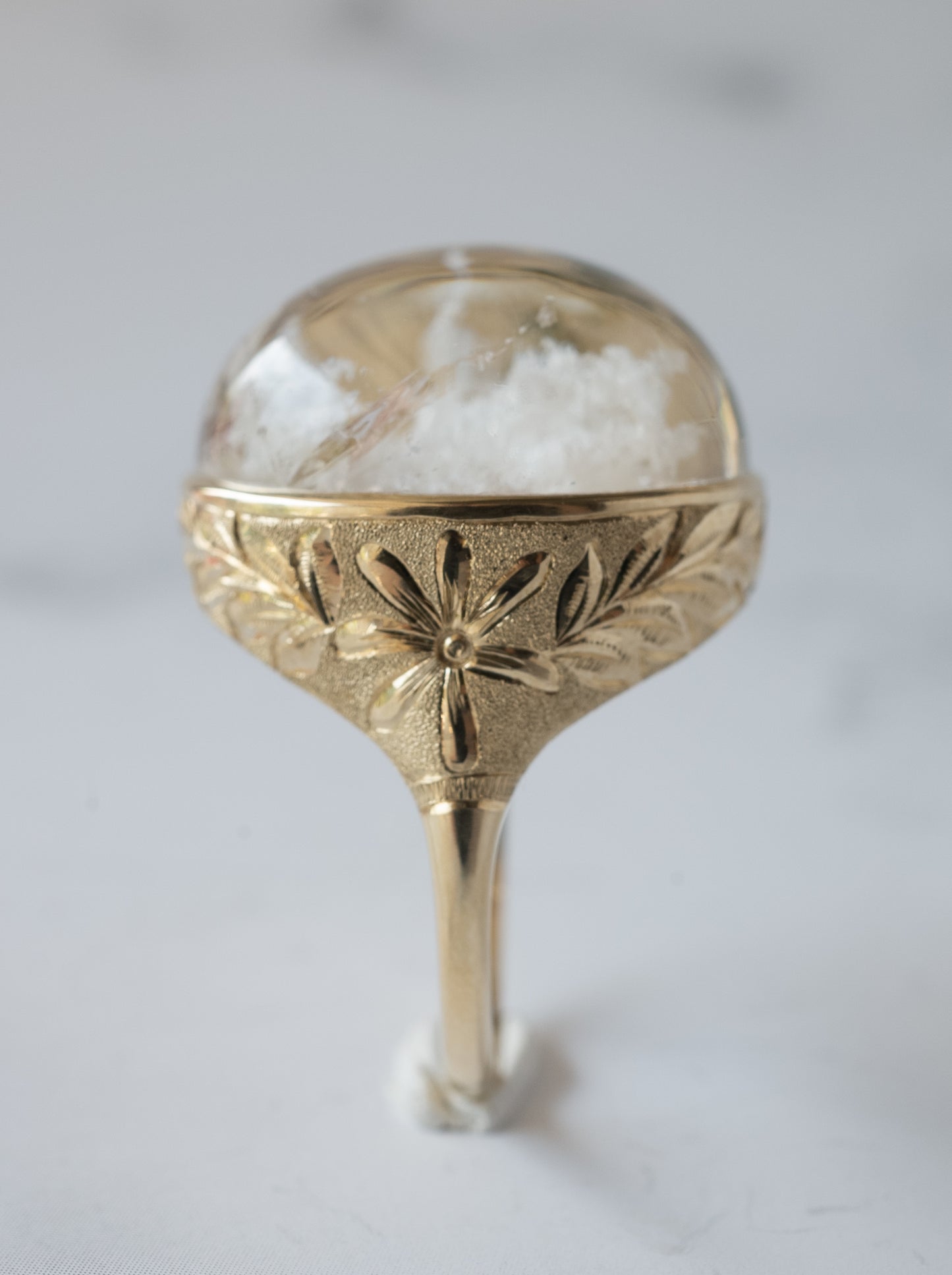 White Garden Quartz Hawaiian Ring