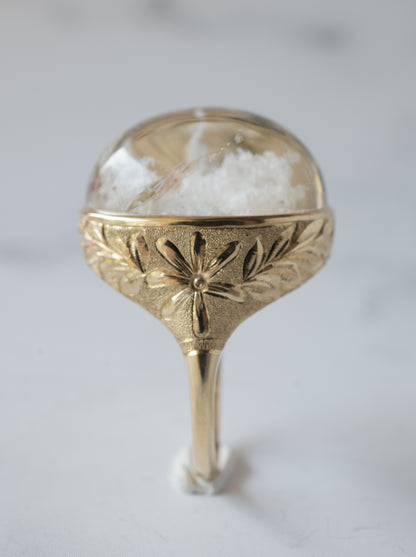 White Garden Quartz Hawaiian Ring