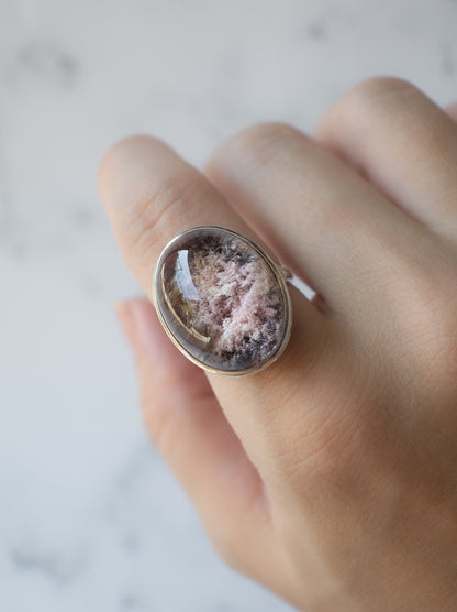 Cherry Blossom Garden Quartz Hawaiian Ring - 2