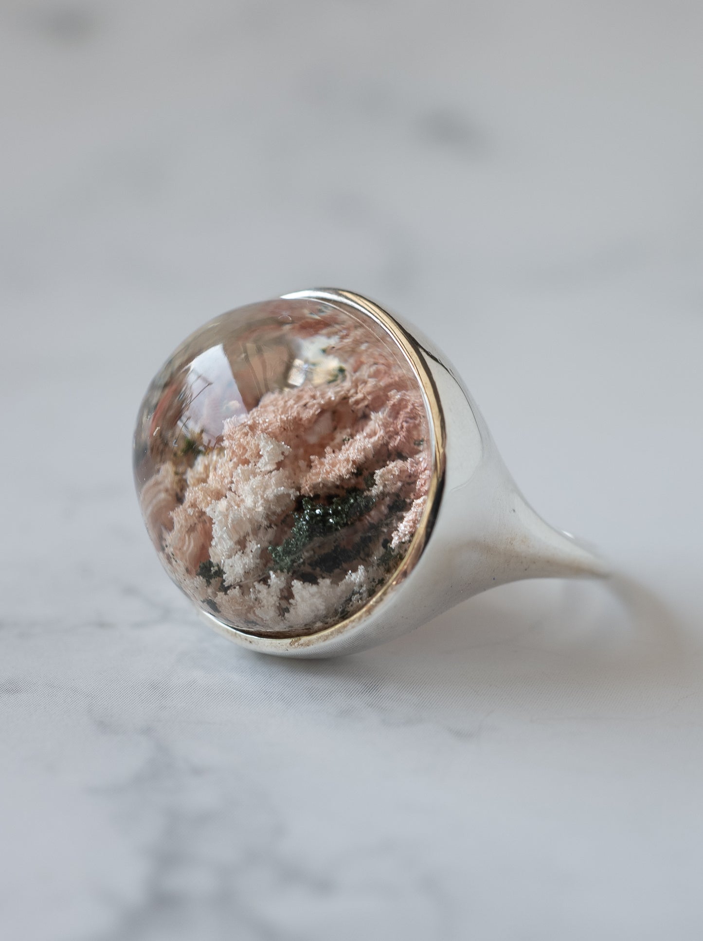 Cherry Blossom Garden Quartz Ring - 4