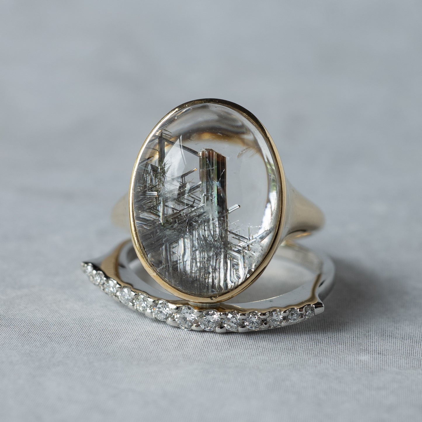 Lunarc Stacking Ring K18YG