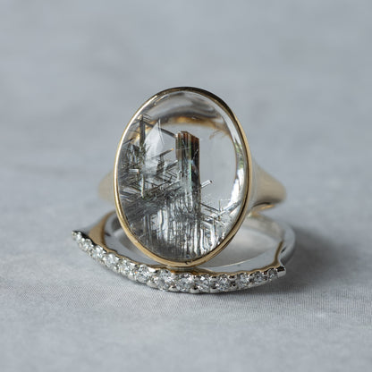 Lunarc Stacking Ring K18YG