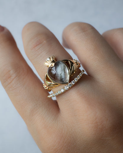 Lunarc Stacking Ring K18YG