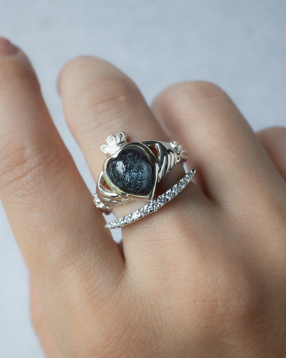 Lunarc Stacking Ring Pt950